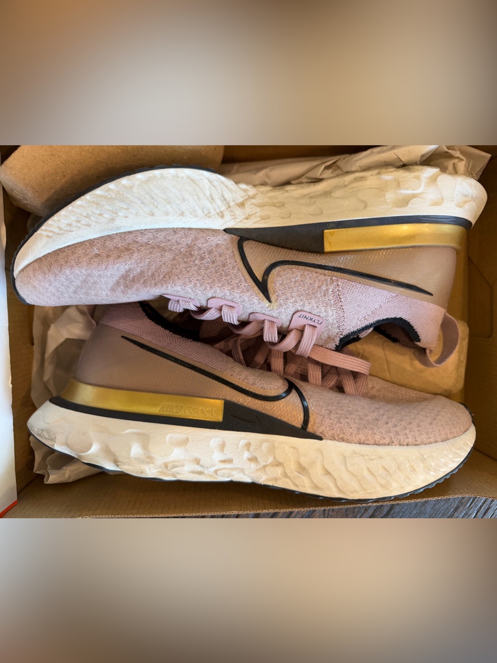 Size 9 - Women's Nike React Infinity Run Plum Fog 2020 Good pre-owned cond